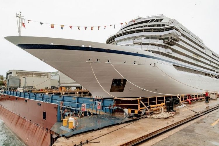 Imagen de portada - Lanzado en Fincantieri el crucero Viking Astrea propulsado por hidrógeno