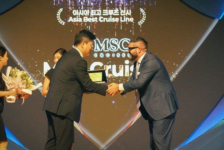 Imagen de portada - MSC Gana el Premio a la Mejor Línea de Cruceros de Asia en el Foro de Jeju