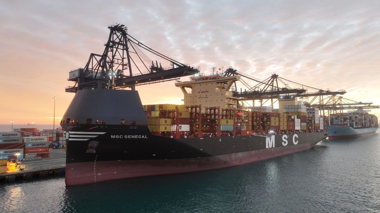 Imagen de portada - MSC Senegal Makes Inaugural Call at San Antonio International Terminal