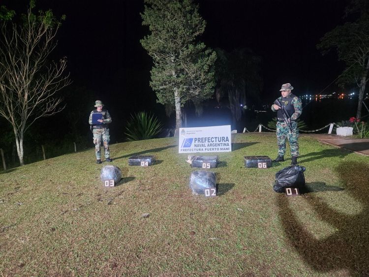 Imagen de portada - Misiones: Prefecture seized 115 kilos of drugs after investigation
