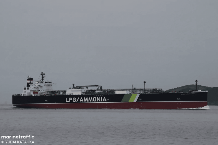 Imagen de portada - NYK Bautiza el Octavo Buque de GLP de Combustible Dual en Astillero Japonés