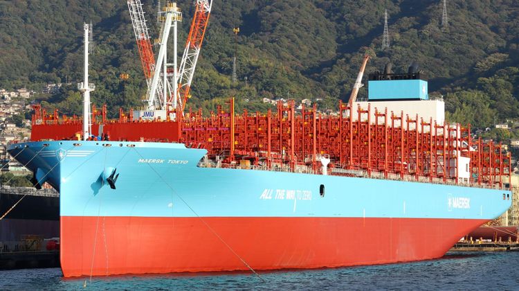 Imagen de portada - Nissen Kaiun Receives 8,906 TEU Container Ship Maersk Tokyo