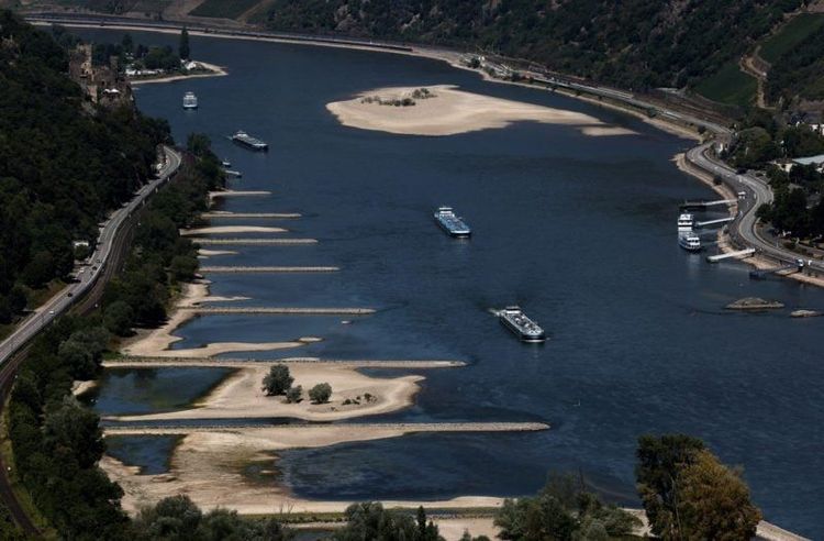 Imagen de portada - Niveles de agua del Rin se estabilizan tras las lluvias, permanecen por debajo de la capacidad de carga completa