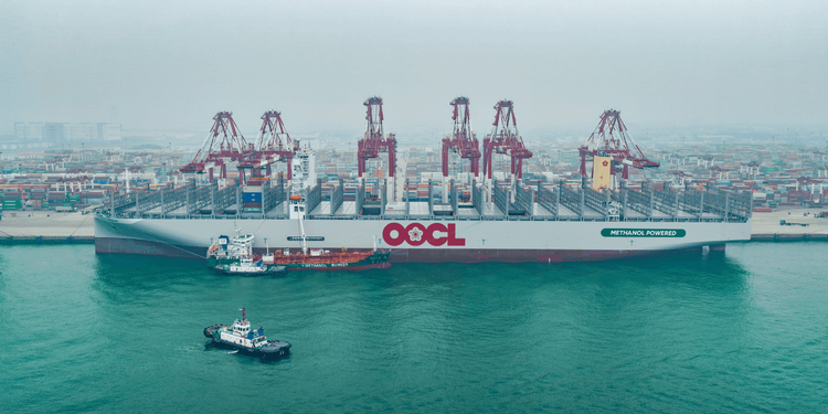 Imagen de portada - OOCL Wisdom completa la primera carga de metanol verde en Qingdao