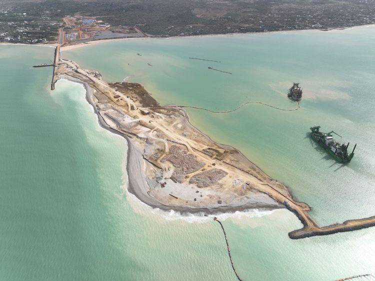Imagen de portada - Obras de dragado en el Puerto de Ndayane de Senegal completadas 13 meses antes de lo previsto