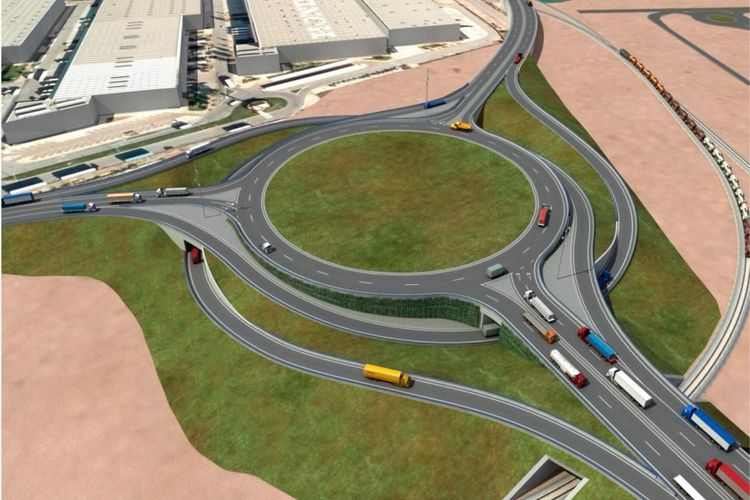 Imagen de portada - Port of Barcelona to tender road junction connecting new accesses in the southern zone