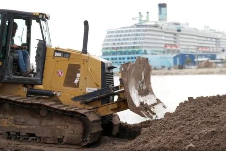 Imagen de portada - Puerto de Tampa Bay inicia preparación del sitio para la cuarta terminal de cruceros