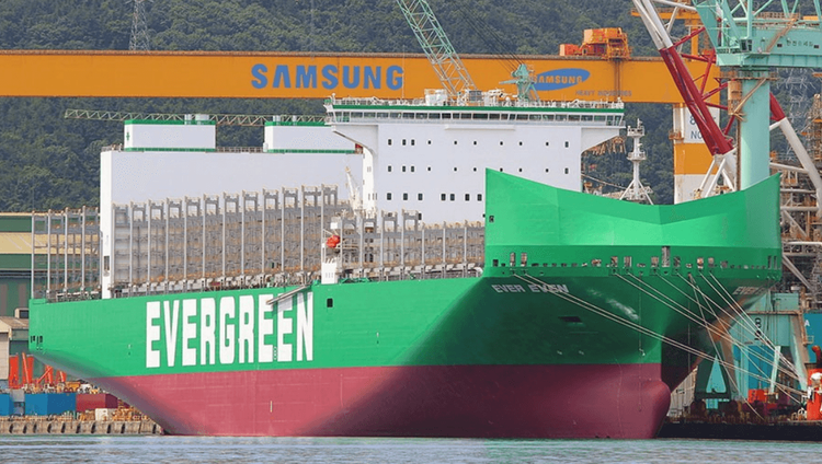 Imagen de portada - Samsung Delivers 16,556 TEU Ever Even to Evergreen