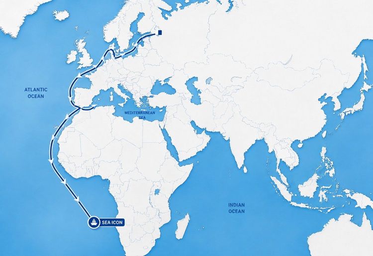 Imagen de portada - Sea Icon Diverts Route Due to Houthi Blockade in Bab el-Mandeb