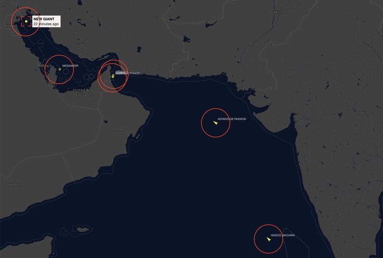 Imagen de portada - Strait of Hormuz: Stable Transit of Three Vessels from July 22 to 24