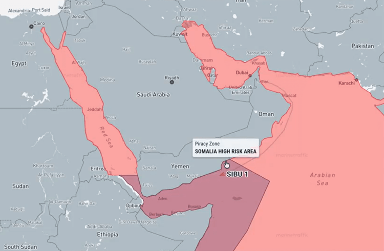 Imagen de portada - Tanker Hijacked in the Gulf of Aden and Diverted to Somalia