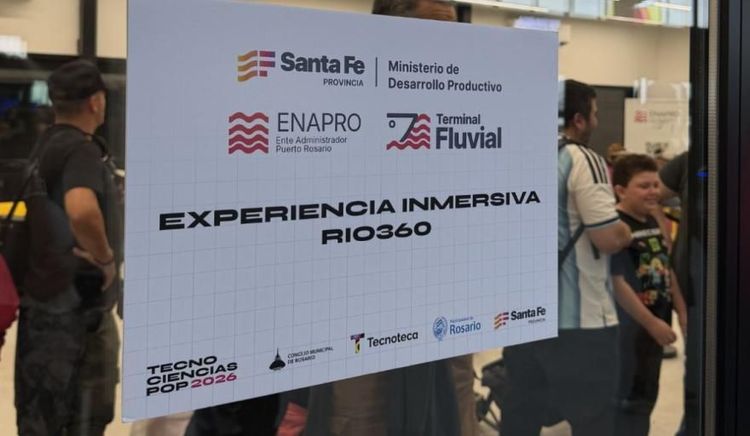 La Terminal Fluvial de Rosario participó de TecnoCiencias Pop 2026 con la experiencia inmersiva Río 360°