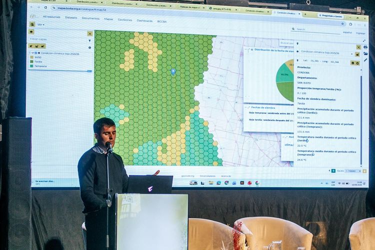 La Bolsa y Cámara de Cereales de Córdoba presentó su Geoportal de información
