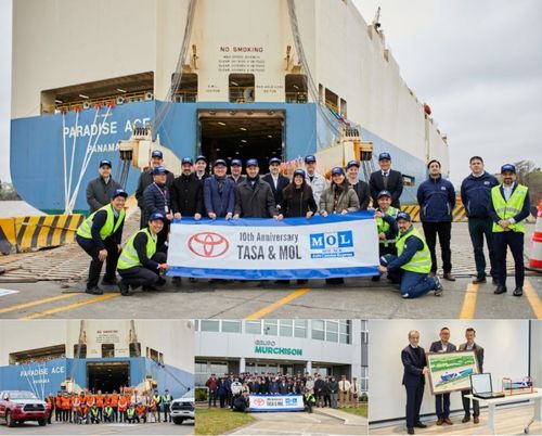 MOL, Toyota y Terminal Zárate celebraron una década de operación conjunta