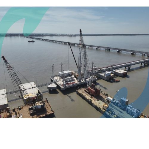 OTAMERICA completó el montaje de los brazos de carga de la tercera posición de Puerto Rosales