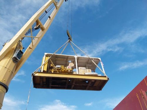 Un equipo de perforación de 3.000 HP se exportó por el Puerto Dock Sud en una operación de 1.847 toneladas