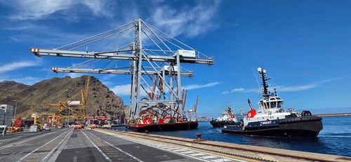Boluda Receives 6 Cranes for Tenerife Terminal