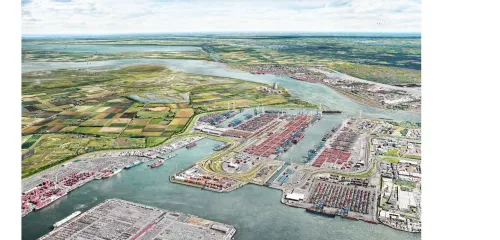 Puerto de Amberes aprueba proyecto para ampliar capacidad de manipulación de contenedores