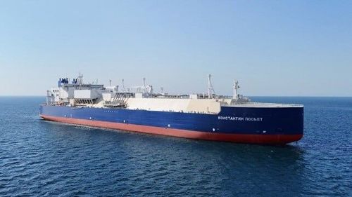 Rusia celebra la botadura de su segundo buque metanero ártico