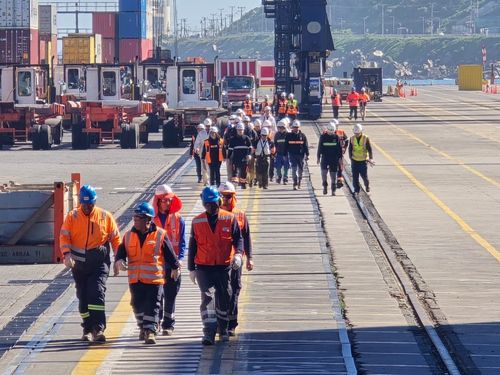 STI ejecuta simulacro de evacuación por sismo y tsunami en Puerto de San Antonio