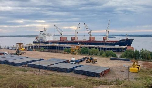 PTP Group completó la primera exportación de Arcelor Mittal desde la Zona Franca Santafesina