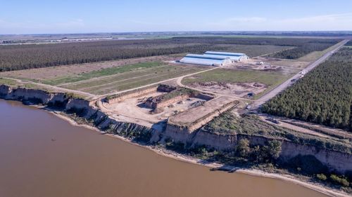 Terminal Timbúes avanza con las obras de su muelle multipropósito según el cronograma previsto